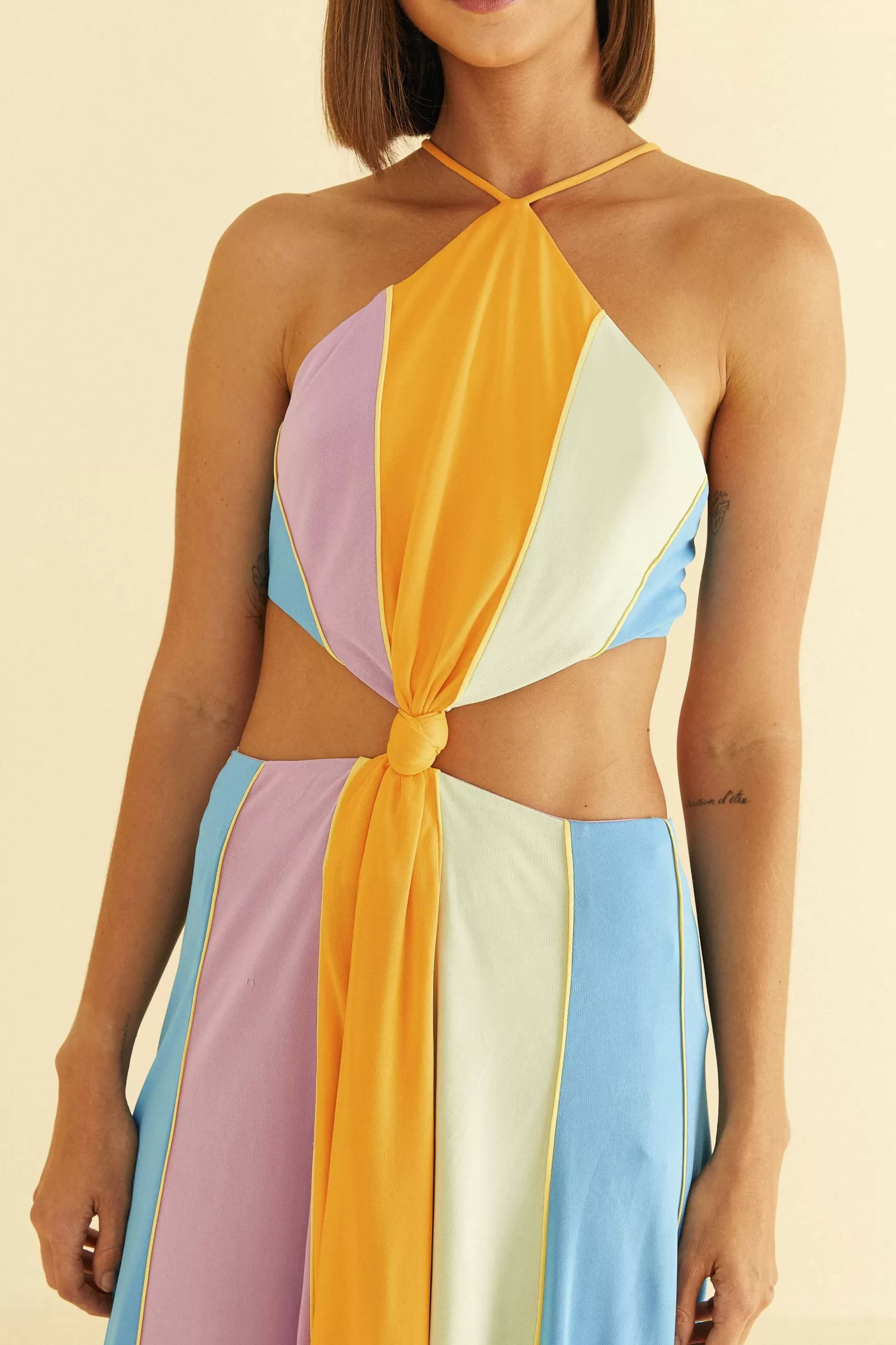 FARM Rio  COLOR BLOCKING SLEEVELESS MAXI DRESS Store