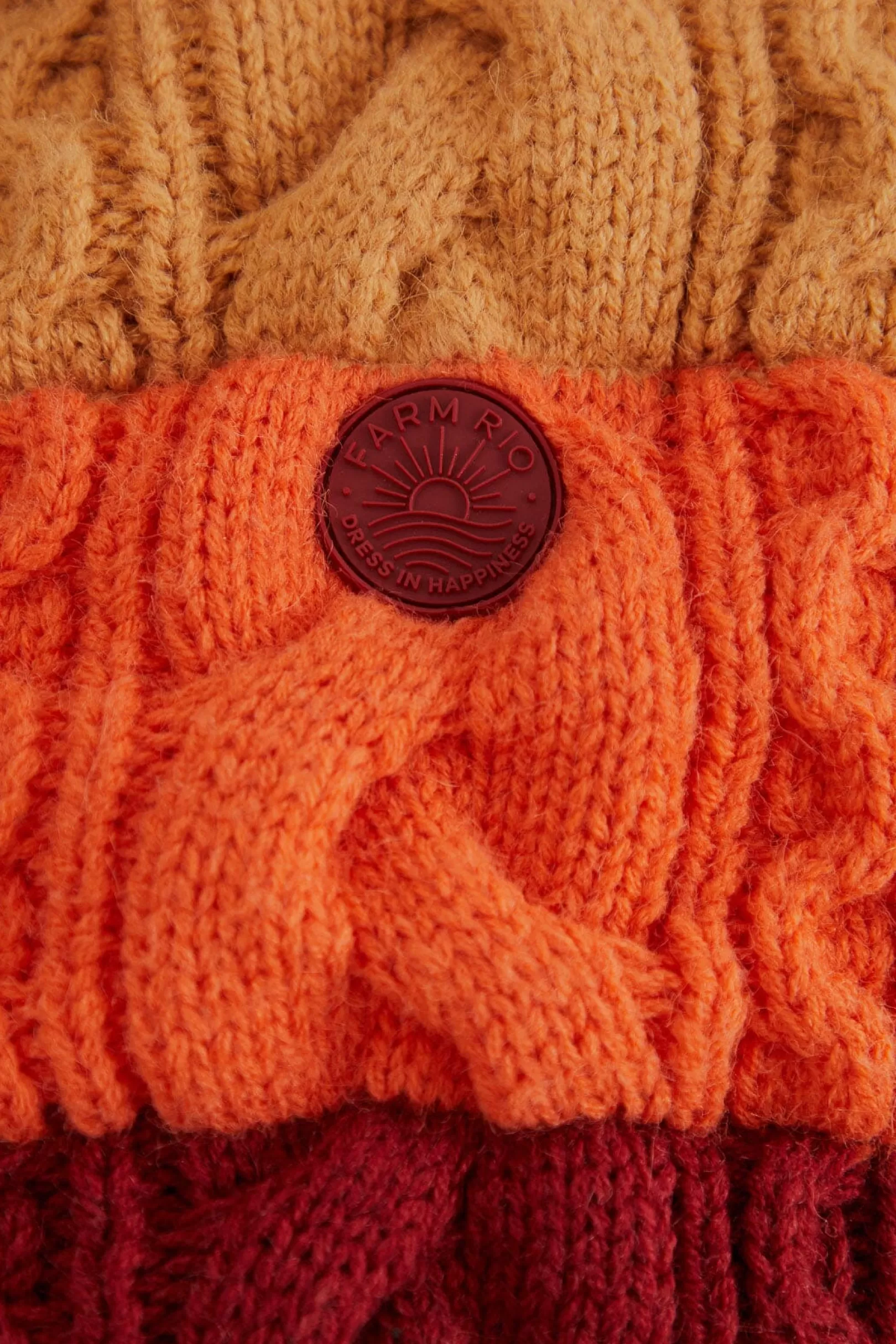 FARM Rio  COLORFUL STRIPES KNIT REVERSIBLE PUFFER JACKET Clearance