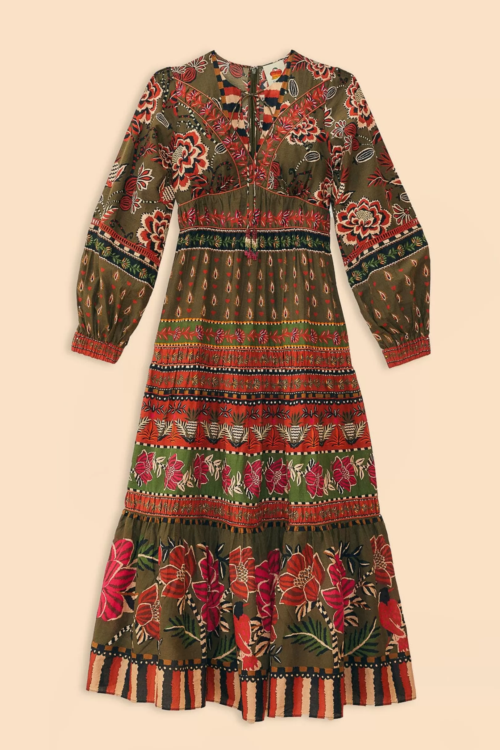 FARM Rio  MULTICOLOR AINIKA FLORAL GARDEN MAXI DRESS Sale