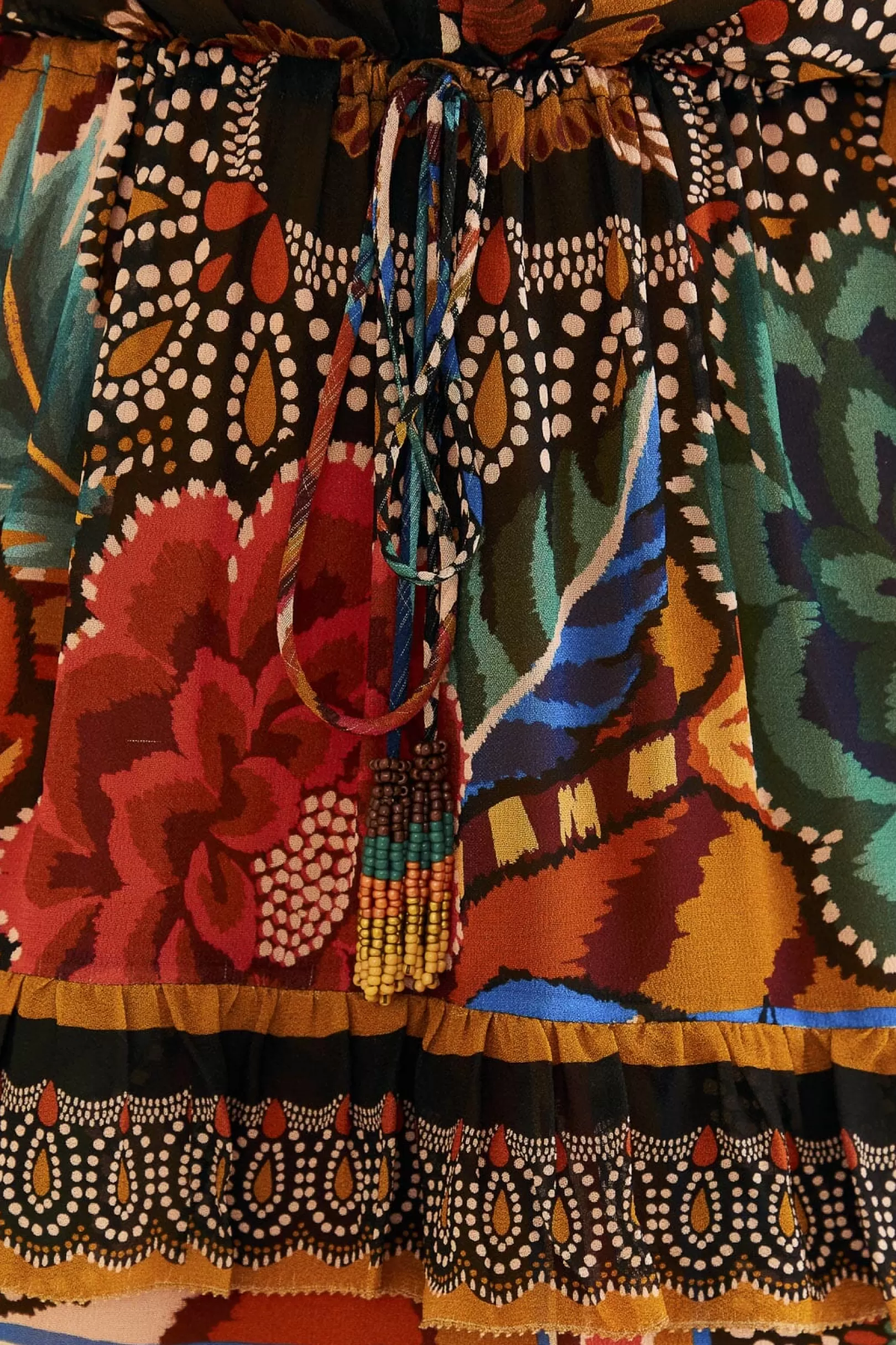 FARM Rio  MULTICOLOR FALL MIX MAXI DRESS Outlet