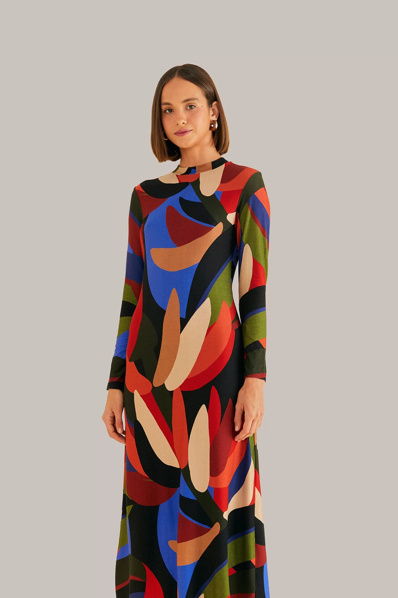 FARM Rio  MULTICOLOR GRAPHIC BANANAS LENZING™ ECOVERO™ VISCOSE MIDI DRESS Sale