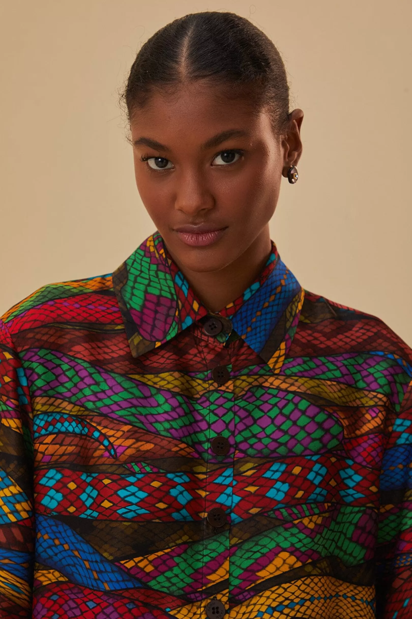 FARM Rio  MULTICOLOR MIRAGE SHIRT LONG SLEEVES Store