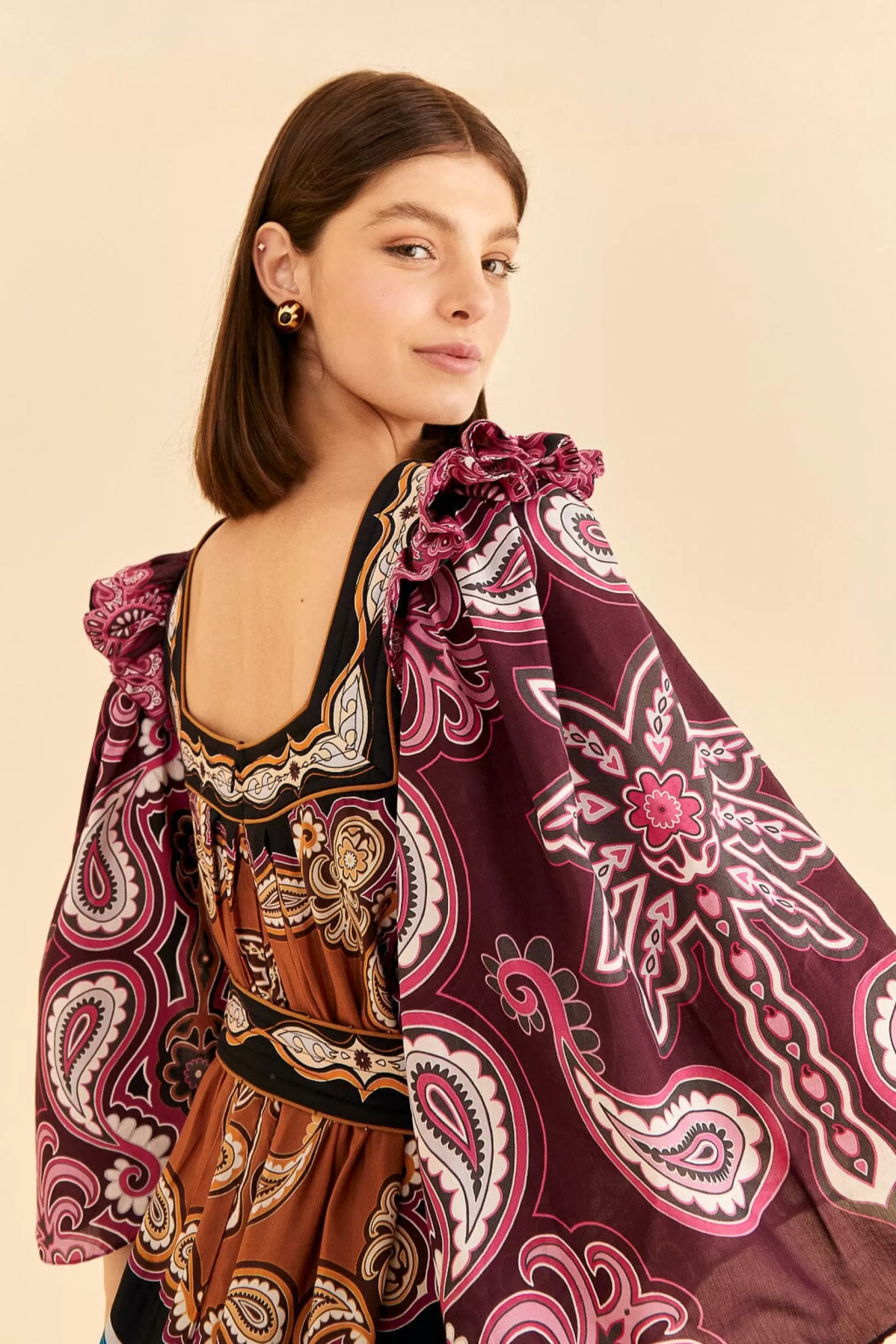FARM Rio  MULTICOLOR SWEET MERMAIDS MIDI DRESS Best