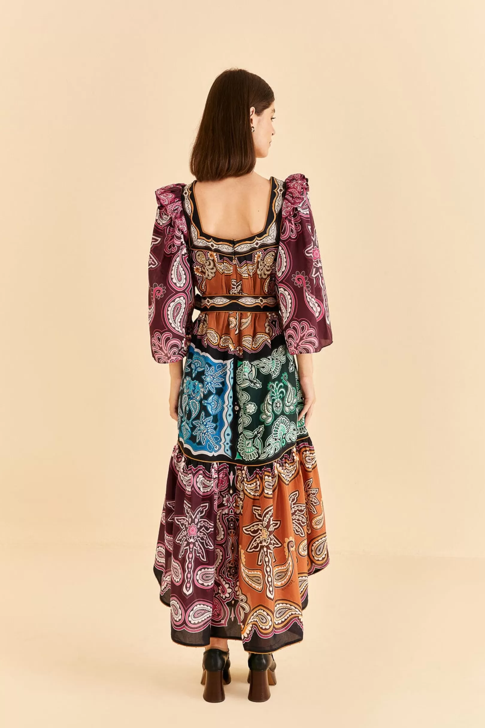 FARM Rio  MULTICOLOR SWEET MERMAIDS MIDI DRESS Best