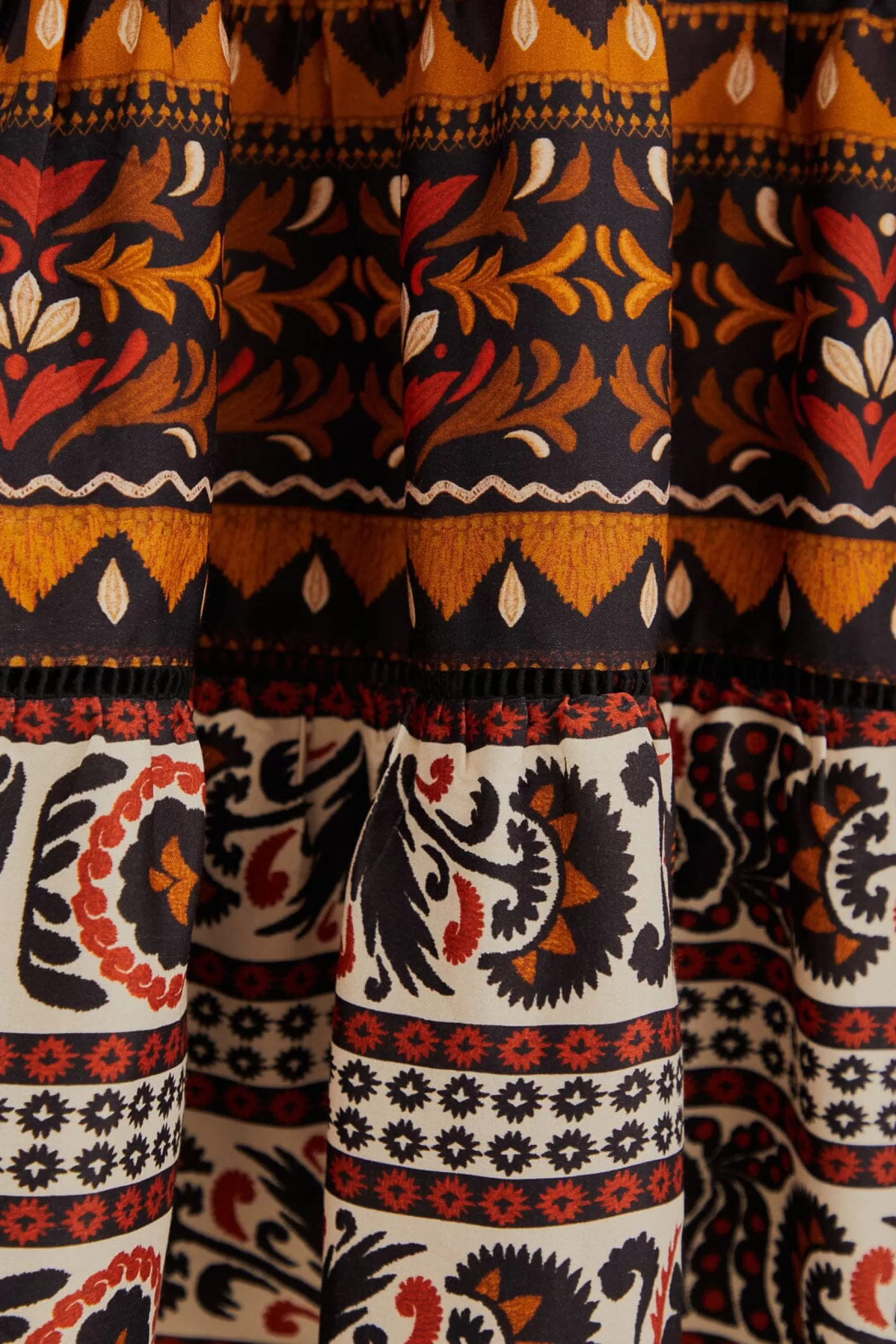 FARM Rio  MULTICOLOR TAPESTRY GARDEN HIGH NECK MIDI DRESS Shop