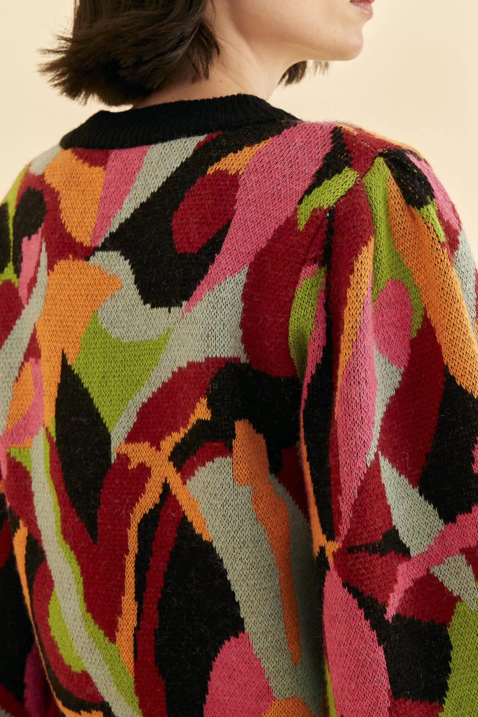 FARM Rio  THE MULTICOLOR DANCE KNIT SWEATER Cheap