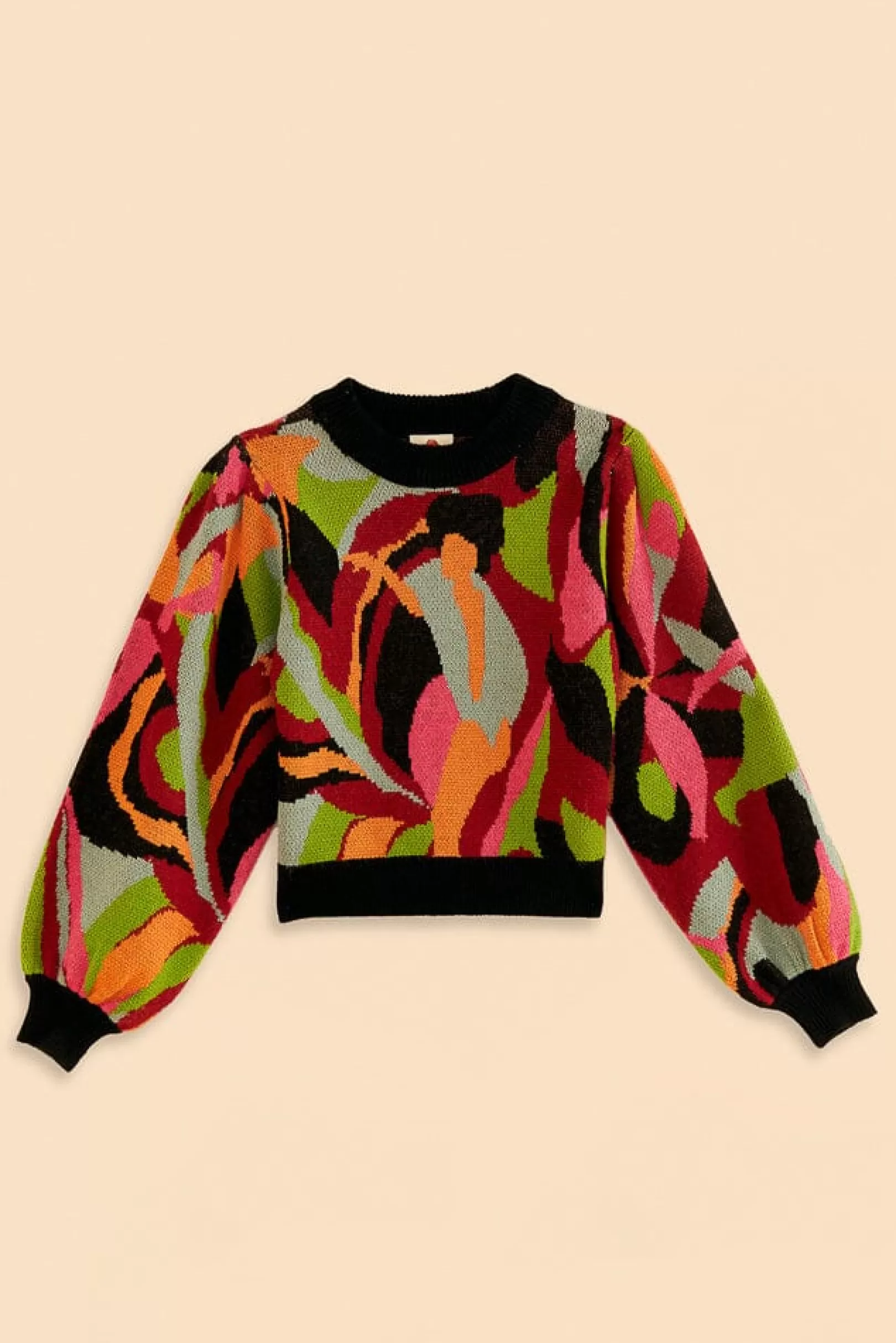 FARM Rio  THE MULTICOLOR DANCE KNIT SWEATER Cheap