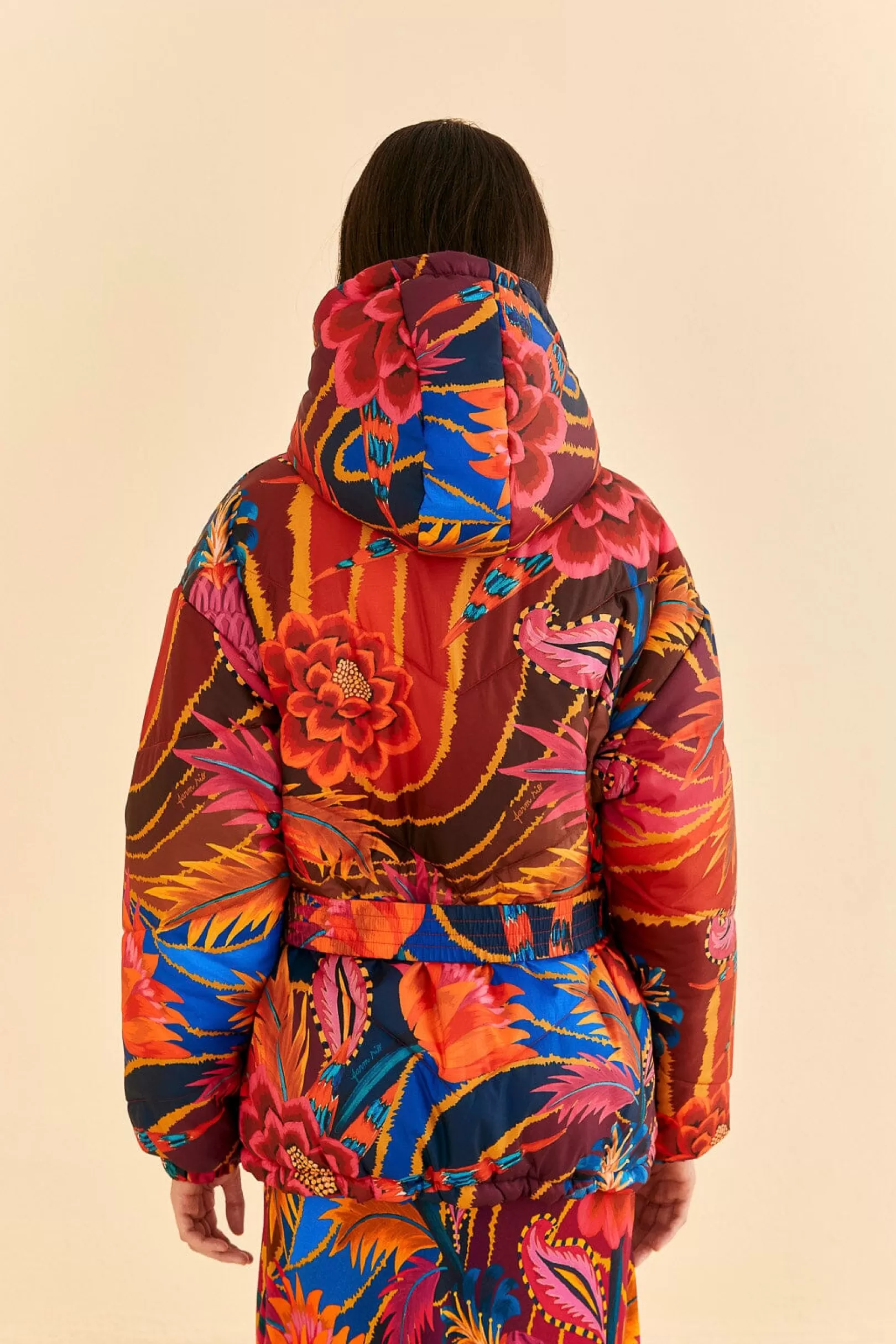 FARM Rio  VINTAGE WAVE REVERSIBLE PUFFER JACKET Fashion