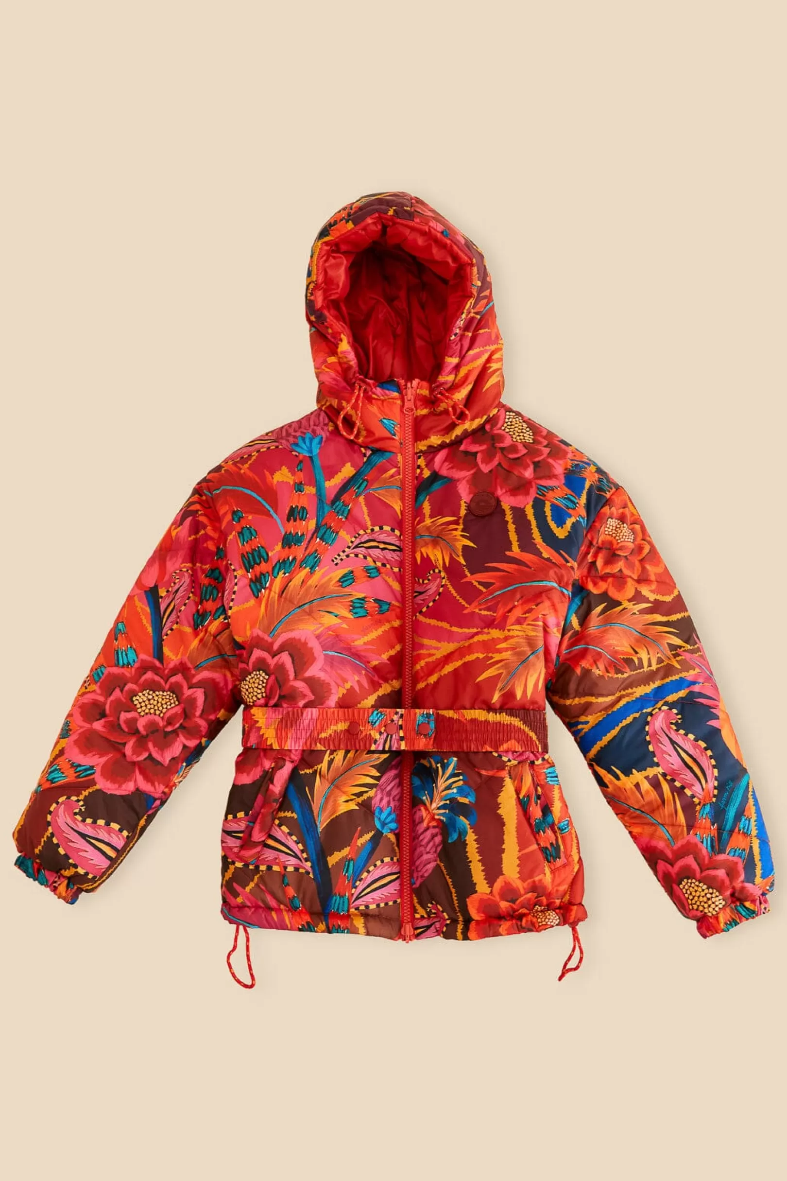 FARM Rio  VINTAGE WAVE REVERSIBLE PUFFER JACKET Fashion